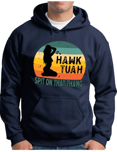 Pull à capuche Hawk Tuah vêtement streetwear drôle pour homme