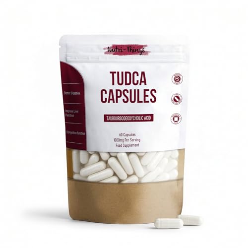 TUDCA Capsules - Liver Health Support Supplement - Naturally Occurring Bile Acid - Reduce Oxidative Stress & Inflammation - Improve Liver Function - Convenient Daily Supplement - 60 Capsules