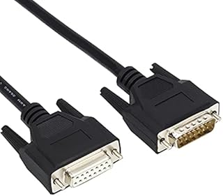 Davitu Wires & Cables - Industrial Grade DB15 Cable Male to Female Parallel Extension Cables 15pin 2 Rows Pinout 1m 5m 10m 30m - (Color: White, Length: 12m)