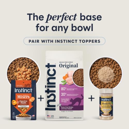 Image of Instinct Original Dry Cat Food, Raw Coated Kibble, Real Rabbit, 4.5 lb. Bag