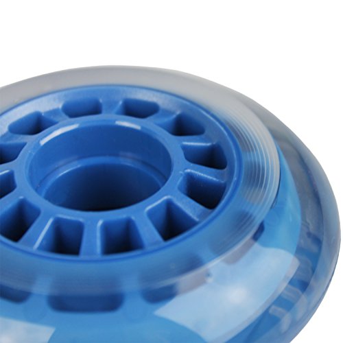 Blue Bellies 8 Inline Skate Wheels 76Mm 78A, Clear/Blue #TOP5