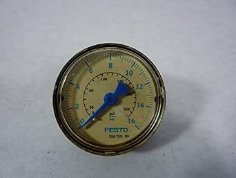 Festo MA 50 16 1/4 356759 Manometer unused/OVP Festo MA 50 16 1/4 356759 Manometer unused/OVP