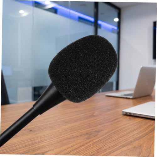 HORIALENCE 10 Szt. Sztuk Piankowych Osłon Przeciwwietrznych Mikrofon Uniwersalne Pokrowce Mikrofony Typu Lapel i Słuchawkowy Redukcja Szumów Matowa Powierzchnia Łatwy Montaż Ochrona przed