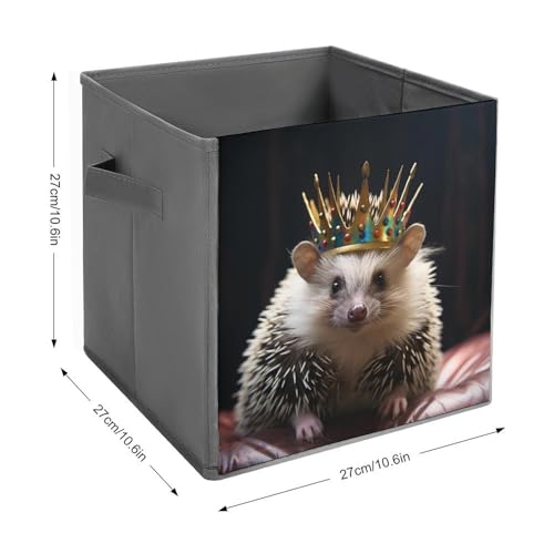 Boîtes de rangement pliables couronne hérisson et paniers à linge