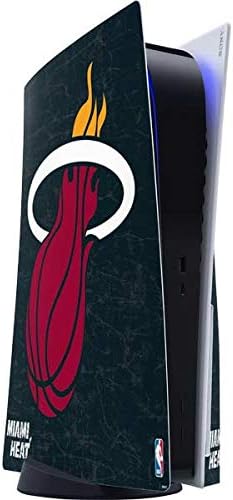 Skinit Decal Gaming Skin Compatible with PS5 Console - Officially Licensed NBA Miami Heat Black Partial Logo Design