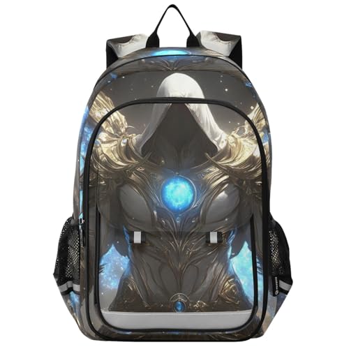 Archangel Fantasy Wing Backpack for Women Men Travel Laptop Backpacks Daypack Book Bag Daypack with Reflective Strip 12.9” × 17.7”