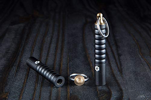 Prometheus Lights Beta Quick Release V2 Keychain Led Flashlight, Mini Edc Key Chain Flashlight, Multiple Light Modes, High Cri Pocket Flashlight (Black) #TOP3