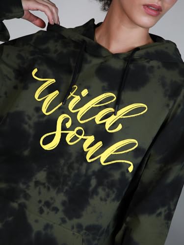 Image of Hubberholme Women Multi Cotton Long Sleeves Regular Hood Sweatshirts HHWSSW23901
