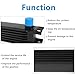 HTRACING 7 Row AN10 10AN Transmission Oil Cooler Kit Stacked Plate With 6AN 8AN Adapter Universal Engine Transmission British Radiator Oil Cooler Condenser Aluminium Alloy Black