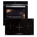 Cucina: 60cm Forno da incasso EB8017ED + 90cm Piano Cottura Induzione IH89005FZ | Catalisi | Funzione pizza | Griglia | Circolazione dell'aria | Aria calda | Timer automatico | SET8017IH890FZ