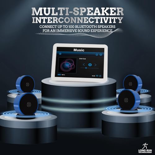Paired Bluetooth Speakers - Bluetooth Surround Sound Speakers - Stereo Pairing Bluetooth Speaker for Dads - Linkable Bluetooth Speakers - Bluetooth Stereo Speakers for Home TV Car by Long Run Technologies - Used condition - Image 2