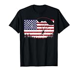 Cool Skydiving Art Men Women Skydiver American Flag Skydive T-Shirt