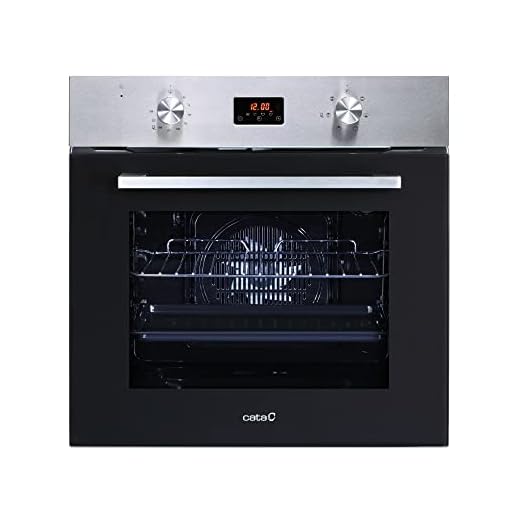 CATA | Horno Multifunción Digital - 6 funciones | Horno Modelo MD 6106 X | Capacidad Interior de 60 litros | Limpieza AquaSmart | Inox | Clasificación energética A