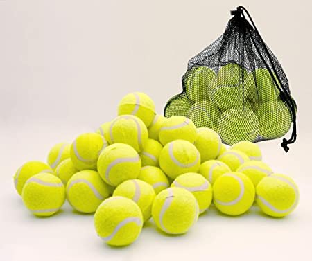 Best House Tennis Balls Soft Rubber kids play and Pet Training Tennis Balls, Beginner Practice Ball, Dog Training Playing Exercise Balls, Tennis Balls for Dogs, Kids, Sports (Pack of 24)