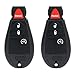 KEYALL 2 Pack 4 buttons Remote Control Car Key Fob 2014-2017 for Ram 1500 3.0L,2013-2017 for Ram 1500 3.6L GQ4-53T