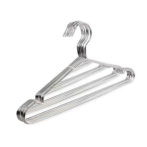 FAOGO 5 Pack Clothes Hanger, Stainless Steel...