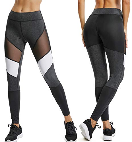 Kiwi Rata Women Sports Mesh Trouser Gym Workout Fitness Capris Yoga Pant Legging #TOP1