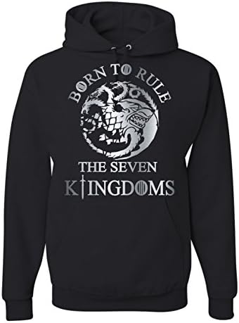 Snow Born to Rule Hoodie Unisex Hooded Sweatshirt (S)