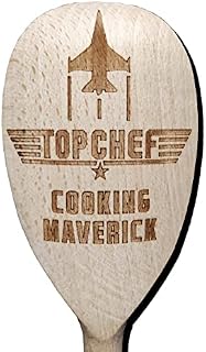 Top Chef Cooking Maverick Wooden Baking Spoon Wood Cooking Baker Present Gift Fan