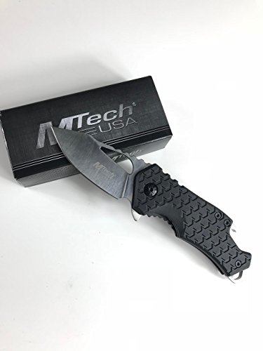 Small Colored MTech Style Pocket Knife Spring Asissted (Chrome)