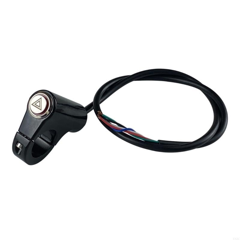 Interruptor de manillar universal para luz de emergencia y avisadores de moto