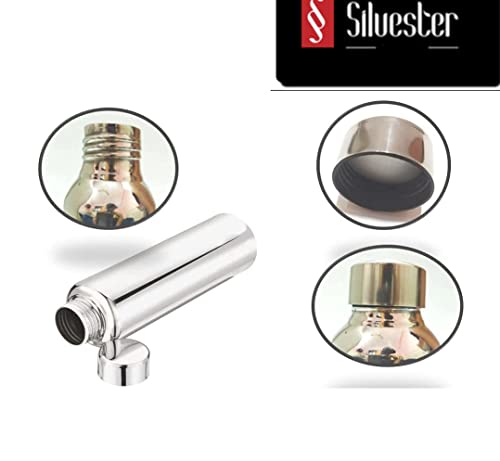 Image of Silvester Stainless Steel Water Bottle, Fridge Bottle,Steel Sports Bottle, Steel Bottle, Steel Gym,Office, Water Bottle for college /Fridge /Sports /Gym /Office-1000 ml (Silver)