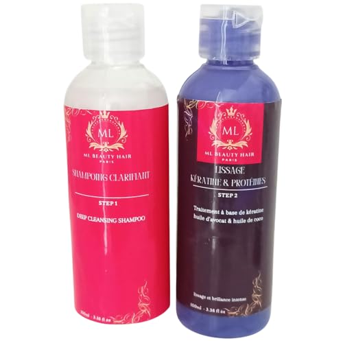 Kit lissage haute performance 2x100ml contre les frisottis et cheveux rebelles