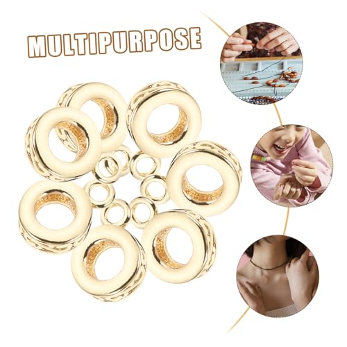 Perles tube cuivre avec boucle d'espacement pour bracelets DIY - 6