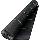 VEVOR Driveway Fabric, 12.5x30ft-3.5oz Woven Landscape Fabric, Weed Fabric Barrier Heavy Duty, Garden Fabric Weed Barrier, Weed Control Fabric, Geotextile Fabric, Weed Block Gardening Mat, Landscaping