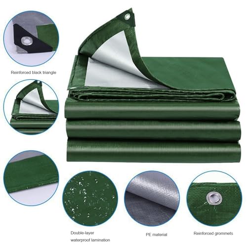 Bâche de camping robuste 2x3m imperméable avec œillets renforcés abri urgence - 8