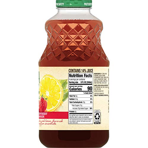 Santa Cruz Organic Strawberry Lemonade, 32 Fl Oz #TOP1