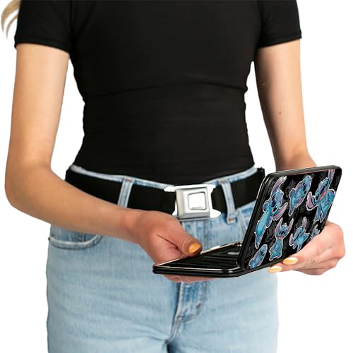 Buckle-Down Damski portfel na zawiasy, Lilo i Stitch, Lilo i Stitch, 18 cm x 10 cm, portfel na zawiasy - Lilo & Stitch