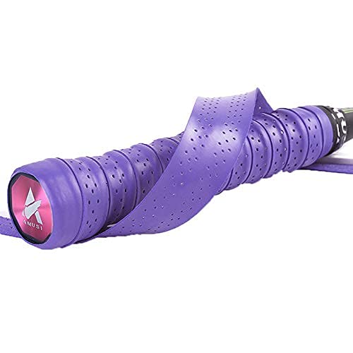 Blingkingdom 4Pcs Racquet Grip, Super Absorbent Badminton Racket Grip Anti Slip Racket Grip Tape Tennis Overgrip (Red, Black, Purple, Blue) #TOP5