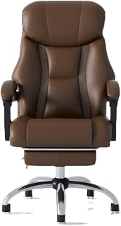 Ergonomic High-Back Office Chair with Linkage Armrests Adjustable Height Swivel Chair with Large Recline and Caster Wheels for Comfortable Computer Desk Use