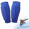 1 Paire Protection Tibia Ski Protege Tibia Ski Chaussette de Tibias Élastiques Anti Collision Longs Structure en Nid d'abeille Protecteurs élastiques Anti Structure en Nid d'abeille Le Skier Football