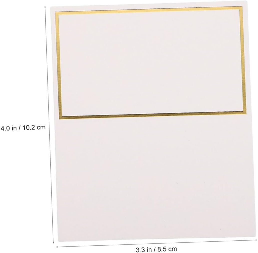 Holibanna Unique Wedding Table Place Cards 200pcs Foldable Name Cards for Seating Arrangement