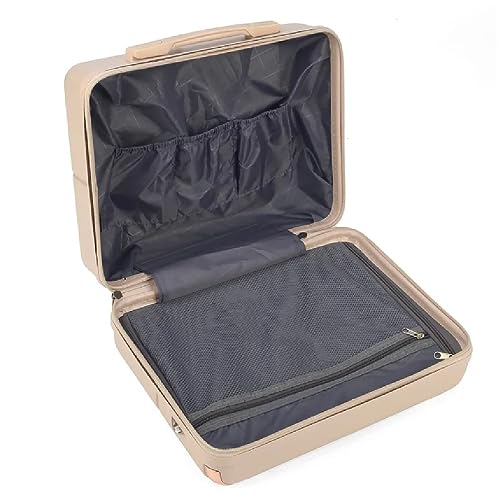 Conjunto De Malas De Viagem 3 Peças Com Frasqueira Up4you Cor:Bege