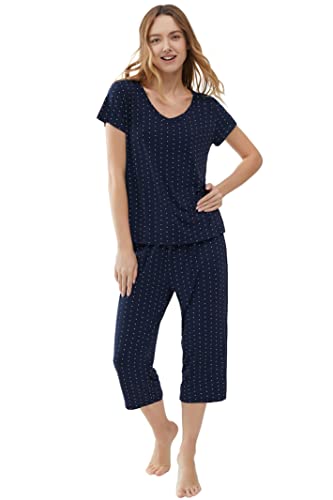 Joyaria Cooling Pajamas Bamboo Viscose Lightweight PJs Set Women Wicking Sleepwear for Night Sweat S-XXL3