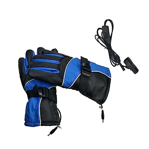 INOOMP Luvas quentes para motocicleta, aquecedores de mão, luvas de esqui de inverno, luvas aquecidas para artrite, luvas de esqui aquecidas, luvas de dedo para bicicleta elétrica, luvas térmicas de bateria