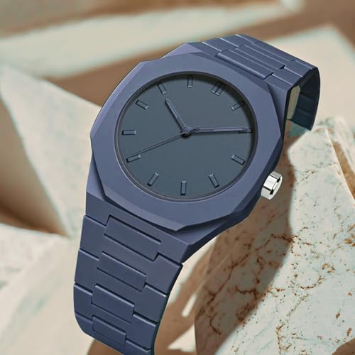 Image of Shocknshop Minimalist Creative Sketch Design Black Analog Plastic Chain Strap Wrist Watch for Men Boys -WCH375
