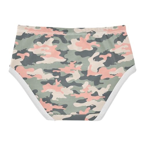 Little Girls' Soft Cotton Underwear Kids Breathable Comfort Camo Panties Briefs Toddler2