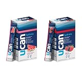 UCAN Watermelon & Berry Hydrate Stick Pack Bundle - Great for Running, Training, Fitness, Cycling, C