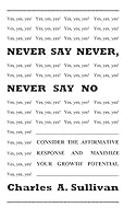 Never Say Never, Never Say No 1502880466 Book Cover
