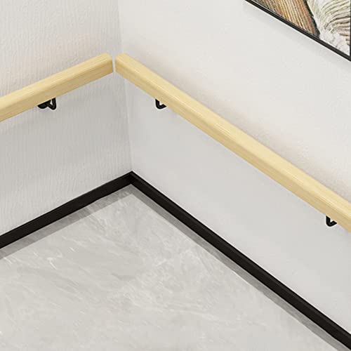 Rampe d'escalier bois massif kit complet barre de support loft - 4