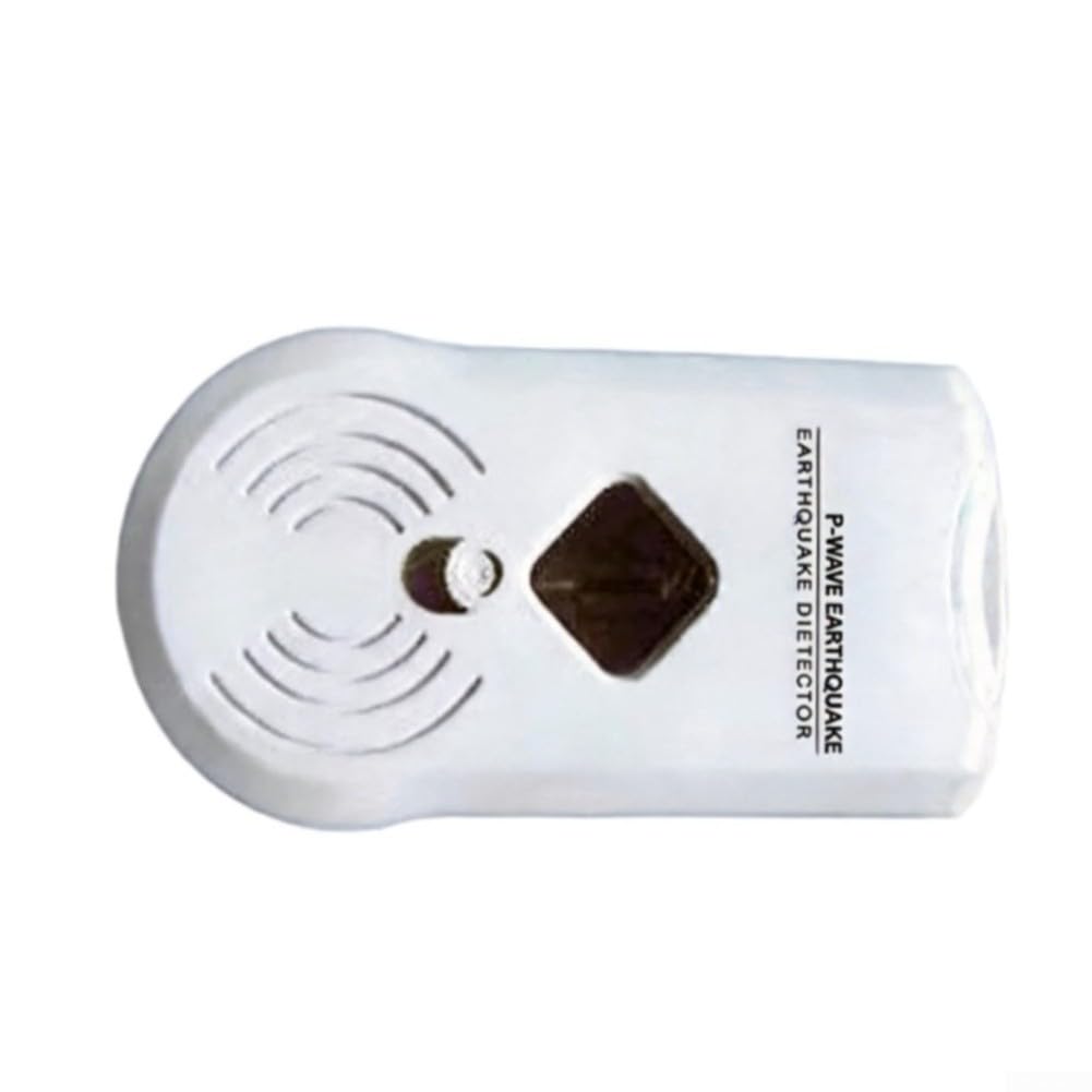 Sensor de vibración sísmica, detector de onda P, alarma de movimiento de tierra para sistema de seguridad en el hogar, dispositivo blanco compacto, 21 cm