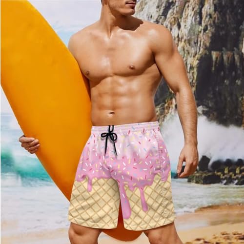 Ice Cream Matching Swimsuits for Couples Womens Bikini Sets Men's Beach Shorts Beach Bathing Suit3