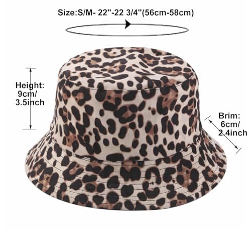 Image of Quanhaigou Bucket Hat for Men Women,Packable Reversible Printed Sun Hats,Fisherman Outdoor Summer Travel Hiking Beach Caps
