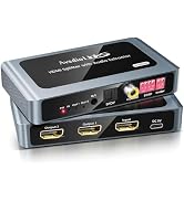 Amazon | avedio links 4K@60Hz HDMIマトリックス 4入力2出力切替器