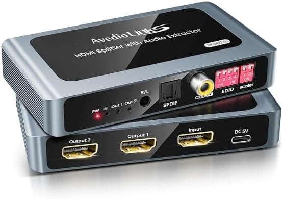 Amazon | avedio links 4K@120Hz HDMI 2.1 分配器 1入力2出力 同時出力