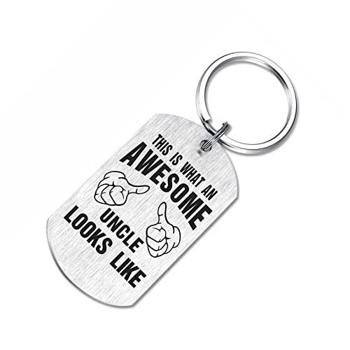 Best Uncle Gifts, Awesome Uncle Keychain, Best Uncle Ever, Appreciation Uncle Birthday Christmas Gifts #TOP3